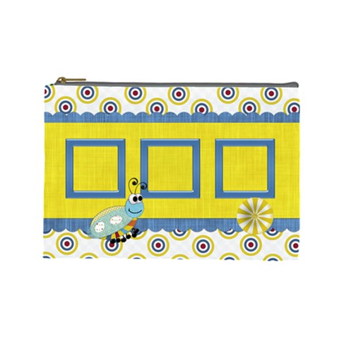 Silly Summer Fun Large Cosmetic Bag By Lisa Minor Front