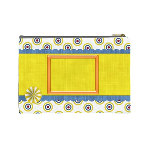 Silly Summer Fun Large Cosmetic Bag By Lisa Minor Back