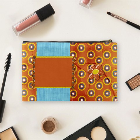 Silly Summer Fun Medium Cosmetic Bag By Lisa Minor Back
