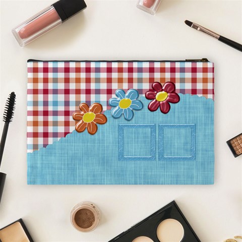 Silly Summer Fun Large Cosmetic Bag 2 By Lisa Minor Back