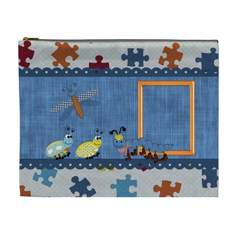 Silly Summer Fun Xl Cosmetic Bag 2 By Lisa Minor Front