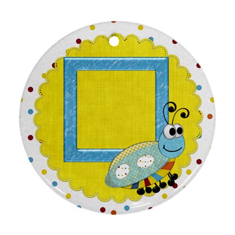 Silly Summer Fun 1 Side Ornament 1 By Lisa Minor Front
