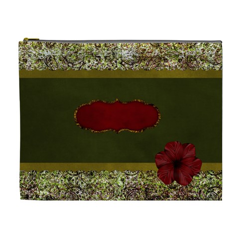 Arabian Spice Xl Cosmetic Bag 1 By Lisa Minor Front