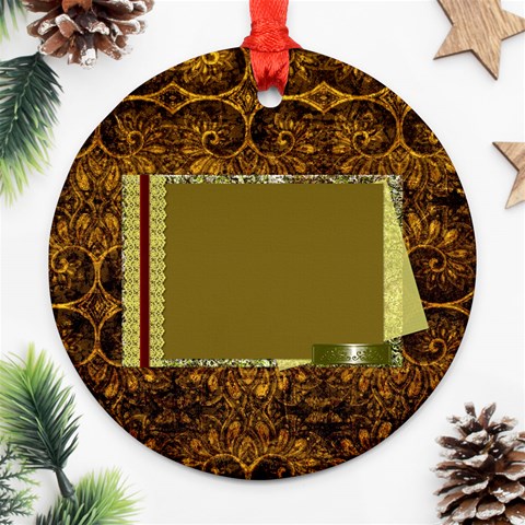 Arabian Spice 2 Sided Ornament 1 By Lisa Minor Back