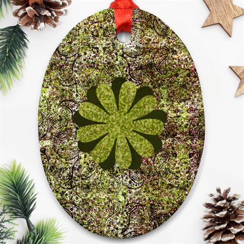 Arabian Spice Oval 2 Sided Ornament 1 By Lisa Minor Back