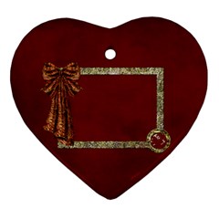 Arabian Spice heart ornament 1 side 1 - Ornament (Heart)