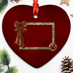 Arabian Spice heart ornament 1 side 1 - Ornament (Heart)