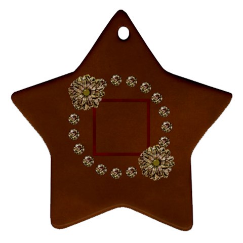 Arabian Spice Star 2 Sided Ornament 1 By Lisa Minor Front