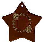 Arabian Spice Star 2 sided ornament 1 - Star Ornament (Two Sides)