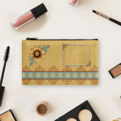 Quilted Small Cosmetic Bag By Lisa Minor Front