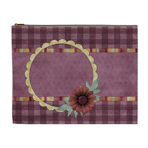 Quilted Xl Cosmetic Bag 1 By Lisa Minor Front