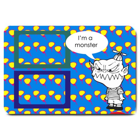 I m A Monster 30 x20  Door Mat