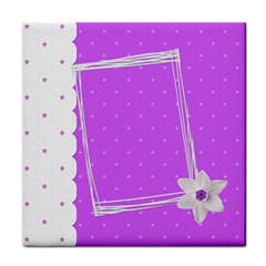 Purple flower - TOWEL FACE - Face Towel