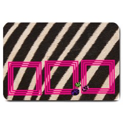Pink And Zebra - Door Mat