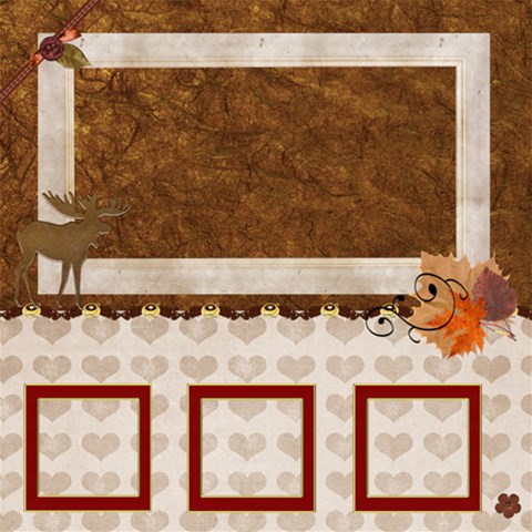 Fall Scrapbook Kit  By Wendi Giles 12 x12  Scrapbook Page - 1