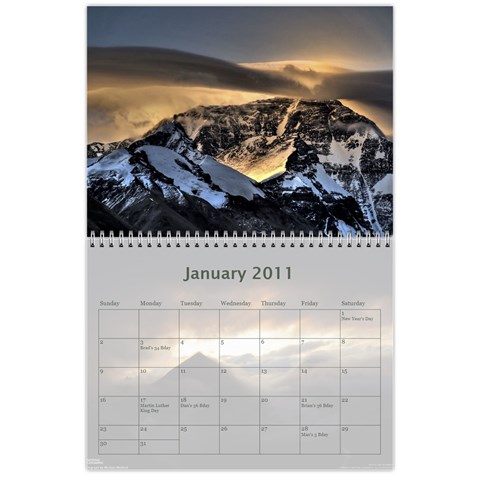 2011 Calendar By Jessica Jere Jan 2011
