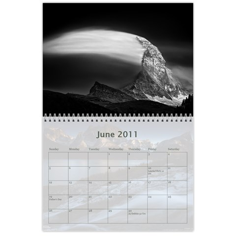 2011 Calendar By Jessica Jere Jun 2011