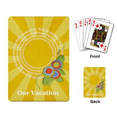 Our Vacation-playing cards - Playing Cards Single Design (Rectangle)