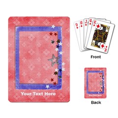 Red, White & Blue - playing cards - Playing Cards Single Design (Rectangle)