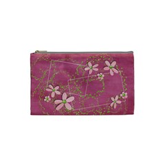 Tiny Pink Flowers cosmetic bag (7 styles) - Cosmetic Bag (Small)