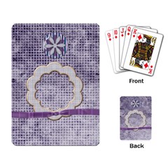 Lavender Rain Playing Cards - Playing Cards Single Design (Rectangle) Lavender Rain Playing Cards - Playing Cards Single Design (Rectangle)