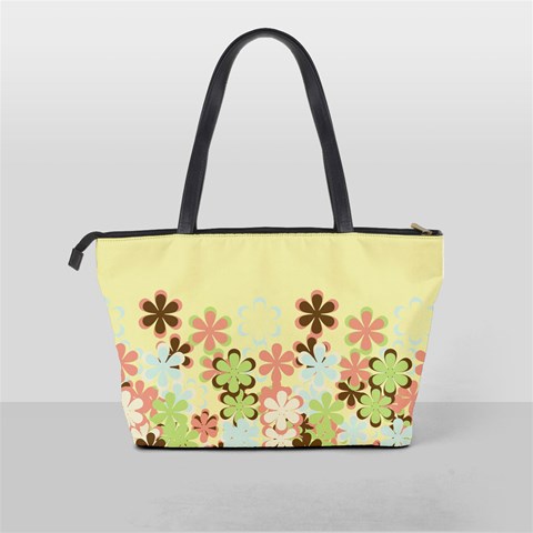 Spring Blossoms Classic Shoulder Handbag By Lisa Minor Back