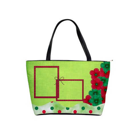 Merry And Bright Classic Shoulder Handbag By Lisa Minor Front