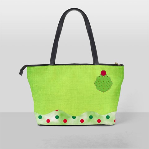 Merry And Bright Classic Shoulder Handbag By Lisa Minor Back