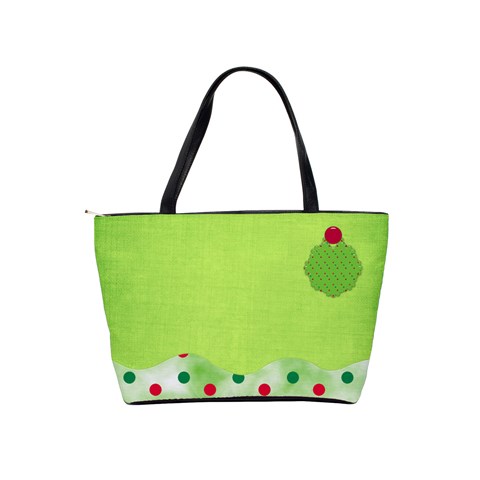 Merry And Bright Classic Shoulder Handbag By Lisa Minor Back
