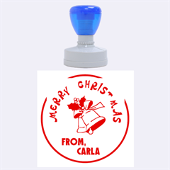 Merry Christmas - RUBBER STAMP - Rubber Stamp Round (Large)