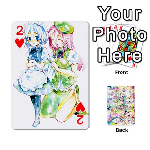 Touhou Watercolor Deck By Herpan Derpan Front - Heart2