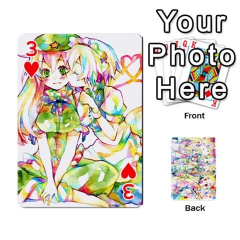 Touhou Watercolor Deck By Herpan Derpan Front - Heart3