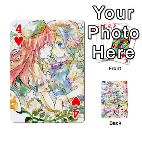 Touhou Watercolor Deck By Herpan Derpan Front - Heart4