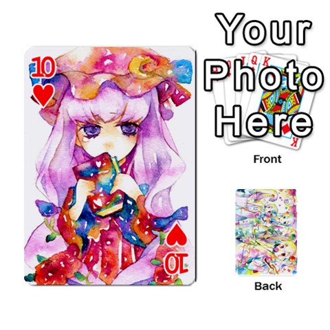 Touhou Watercolor Deck By Herpan Derpan Front - Heart10