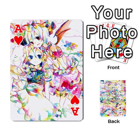 Ace Touhou Watercolor Deck By Herpan Derpan Front - HeartA