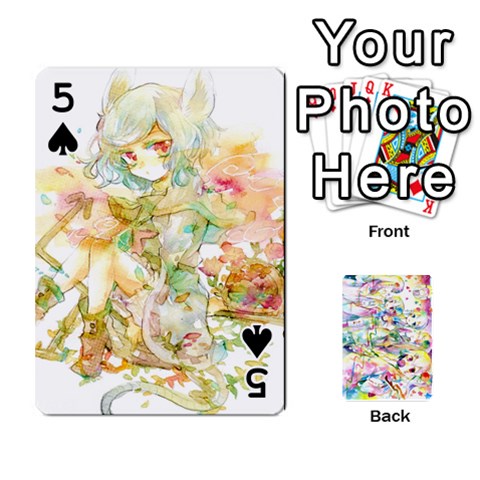 Touhou Watercolor Deck By Herpan Derpan Front - Spade5