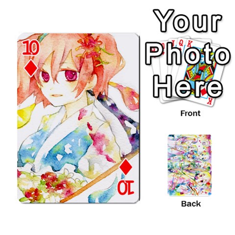 Touhou Watercolor Deck By Herpan Derpan Front - Diamond10
