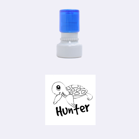 Rubber Stamp Small Round By Laurrie 1.12 x1.12  Stamp