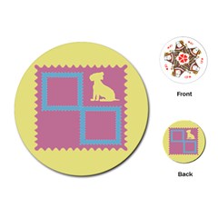 Dog cards - Playing Cards Single Design (Round)