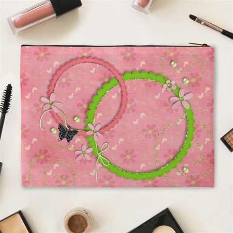 Pink & Green Flowers Back