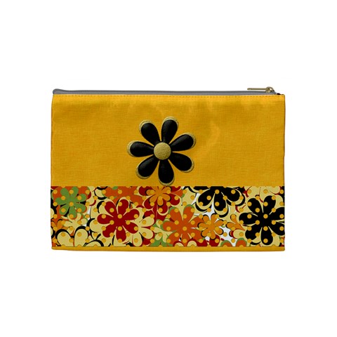 Tangerine Breeze Medium Cosmetic Bag By Lisa Minor Back