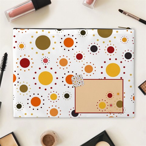 Tangerine Breeze Xl Cosmetic Bag By Lisa Minor Back