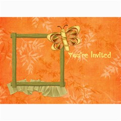 Tangerine Breeze Card 4 - 5  x 7  Photo Cards