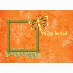 Tangerine Breeze Card 4 - 5  x 7  Photo Cards