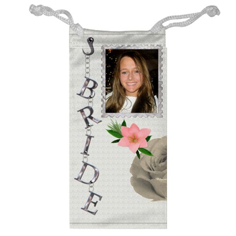 Bride Jewelry Bag/glasses Case By Lil Front