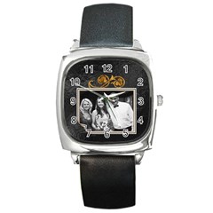 Masculine Design Square Metal Watch