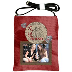 Friend Red Shoulder Sling Bag