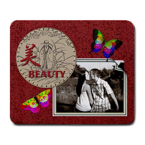 Beauty Large Mousepad By Lil Front