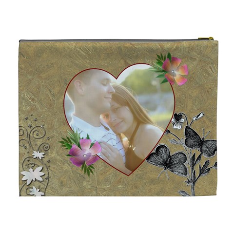 Beautiful Love Xl Cosmetic Bag By Lil Back