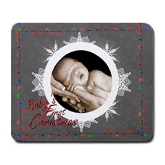 Baby s first Christmas mouse mat - Large Mousepad